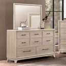 8 Drawers 1 Piece Dresser, Ample Storage Bedroom - Oak by HouseOfZazla