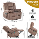 Power Lift Recliner Chair Sofa With Massage by HouseOfZazla