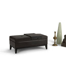 Oregon - Contemporary Storage Ottoman Bench With Tray by HouseOfZazla
