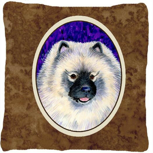 Keeshond Decorative   Canvas Fabric Pillow