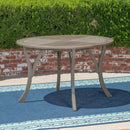 Hermosa Outdoor Acacia Wood Circular Dining Table by HouseOfZazla