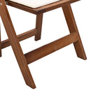 Solid Wood Upholstered Folding Chair Set, Dining Room (Set of 4) by HouseOfZazla