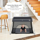 Lightweight Foldable Baby Playpen w/ Carry Bag-Dark Gray by LJGDeals