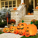 7.5 Feet Halloween Inflatable 7 Pumpkins Patch with LED Lights by LJGDeals