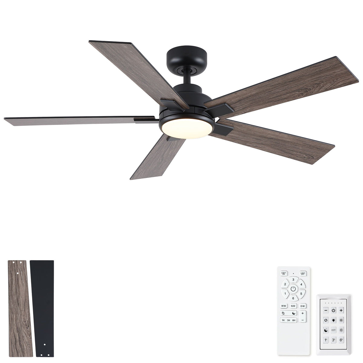 Reversible Motor Integrated LED Dimmable Ceiling Fan With Light, photo 36 of 40