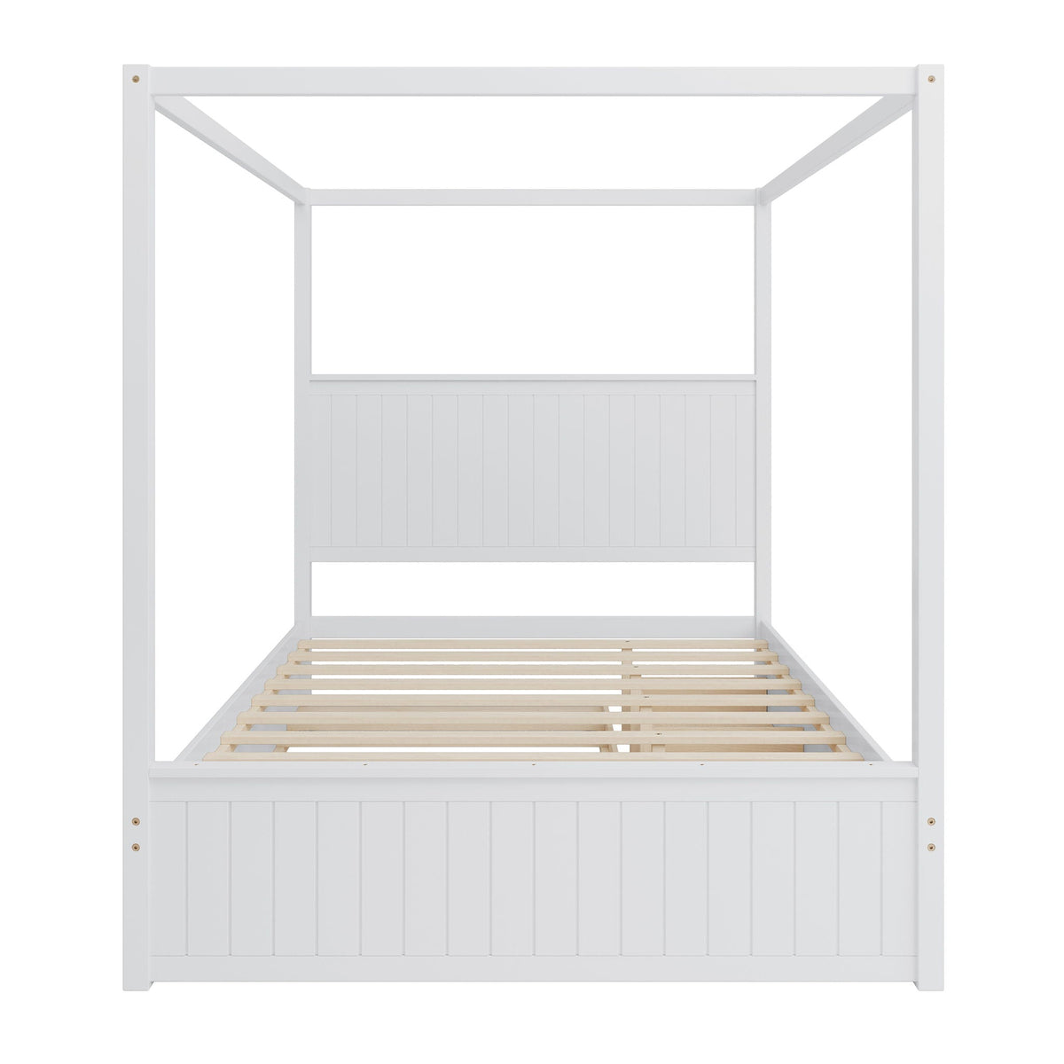 Canopy Platform Bed With Trundle And 3 Storage Drawers, photo 2 of 13