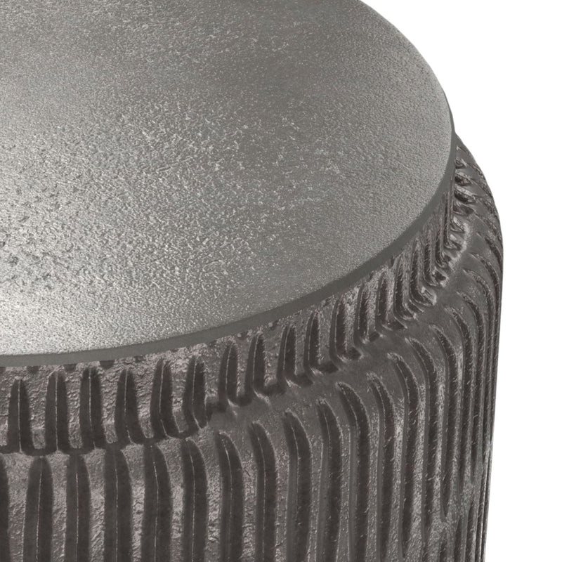 Juno - Cast Aluminum Side Table - Black, photo 8 of 9