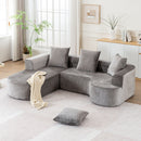 Modular Sectional Sofa With L Shape Chaise With Deep Seat by HouseOfZazla