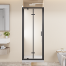 Framed Bi-Fold Pivot Shower Door 30"x72" Space-Saving Folding Shower Enclosure by HouseOfZazla