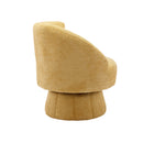 360 Degree Swivel Cuddle Barrel Accent Chairs, Round Armchairs with Wide Upholstered, Fluffy Fabric Chair for Living Room, Bedroom, Office, Waiting Rooms