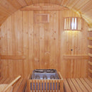 Traditional Cylindrical Stove Double Sauna Room