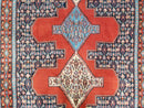 4x6 Western Kurdistan Kurdish Carpet Senneh Wool Area Rug Veg Dyes Red Blue Nice