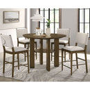 Crispin - Round Counter Height Dining Table - Brown by HouseOfZazla