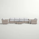 Stylish Sofa Seating Group With Cushions Perfect For Outdoor Gatherings by HouseOfZazla