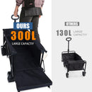 Foldable Wagon with Extended Tailgate and Large All-Terrain Wheels by HouseOfZazla