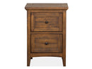 Small Drawer Nightstand With Toasted Nutmeg Finish
