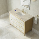 James Martin Celeste 48" Single Bathroom Vanity, Sunwashed Oak with Embossed Shagreen Drawer Fronts