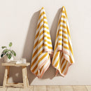 Oversized Striped Border Cabana Beach Towel - Santa Cruz by Great Bay Home