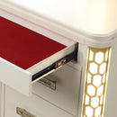 Jasmine - 8 Drawer Dresser With Side LED Lightning - Beige by HouseOfZazla
