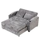 Pull Out Loveseat Sofa With Adjsutable Backrest, 2 Pillows, Cup Holders, USB Ports For Living Room by HouseOfZazla