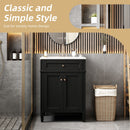 Bathroom Vanity With 2 Doors And Tip Out Drawer, Soft Closing Hinges by HouseOfZazla