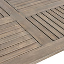 Outdoor Table With Smooth Lines, Slat Top by HouseOfZazla