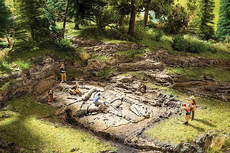 Noch 58614 HO Scale T-Rex Excavation Scene -- Hard-Foam Casting - 5-5/16 x 2-11/16 x 5/8" 13.5 x 6.8 x 1.6cm