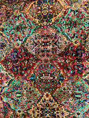 5.9 x 9 Karastan Rug Multicolor Panel Kirman