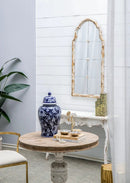 9.5x9.5x18" Porcelain Decorative Ginger Jar by HouseOfZazla