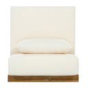 Oversized Outdoor Club Chair with Acacia Wood Frame by HouseOfZazla