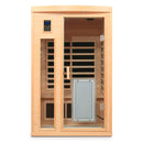 Low EMF Hemlock Wood Far-Infrared Indoor Two-Person Sauna Room by HouseOfZazla