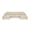 3 Piece Double Chaise Sectional Sofa by Unique Piece Furniture