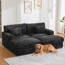 Oversized Double Chaise Lounge Sofa Bed With USB Ports And Cup Holders by Unique Piece Furniture