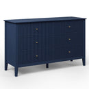 Modern 6 Drawer Fluted Dresser by HouseOfZazla