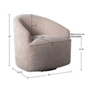 Upholstered 360 Degree Swivel Chair by Unique Piece Furniture