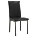Upholstered Side Chair (Set of 2) - Black by HouseOfZazla