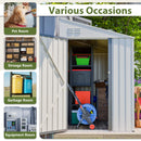 White 4' x 7' Lean-To Storage Shed by HouseOfZazla