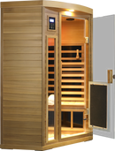 Low EMF Two person Far-infrared Red cedar Deluxe indoor pentagonal sauna room