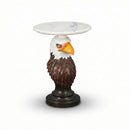 Eagle Head Accent Table Animal Statue End Table