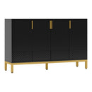 Buffet Sideboard Cabinet With Geometric Doors by HouseOfZazla