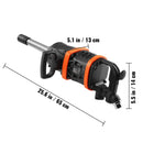 1 Inch Air Impact Wrench with 5175 ft-lbs Torque and 8 Inch Extended Anvil by HouseOfZazla