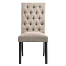 Morland - Side Chair (Set of 2) - Tan Linen & Vintage Black
