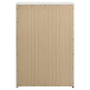 Ines 5-drawer Bedroom Chest of Drawers White High Gloss