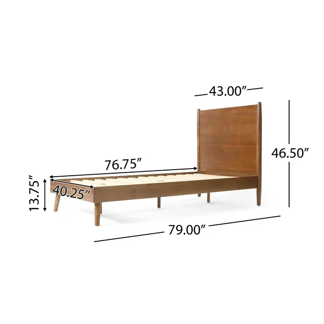 Cohron Solid Wood Platform Bed (Twin Bed), photo 6 of 7