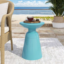 Outdoor Modern Metal End Large Table by HouseOfZazla