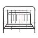 Livingston Metal Queen Open Frame Bed Dark Bronze