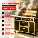 49'' Stainless Steel Standard Grill Featuring Infrared Back Burner