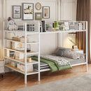 Bunk Bed With 5 Tier Shelves by Unique Piece Furniture