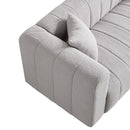 81.89"Teddy Large Modern Sofa with Gold Metal Legs,3 Seater Upholstered Sofa Love Seats Furniture for Bedroom, Apartment