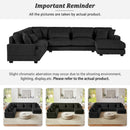 Oversized Sectional Sofa U - Shaped Sofa Couch Modern Sofa Upholstered In Soft With A Chaise Lounge For Living Room by HouseOfZazla